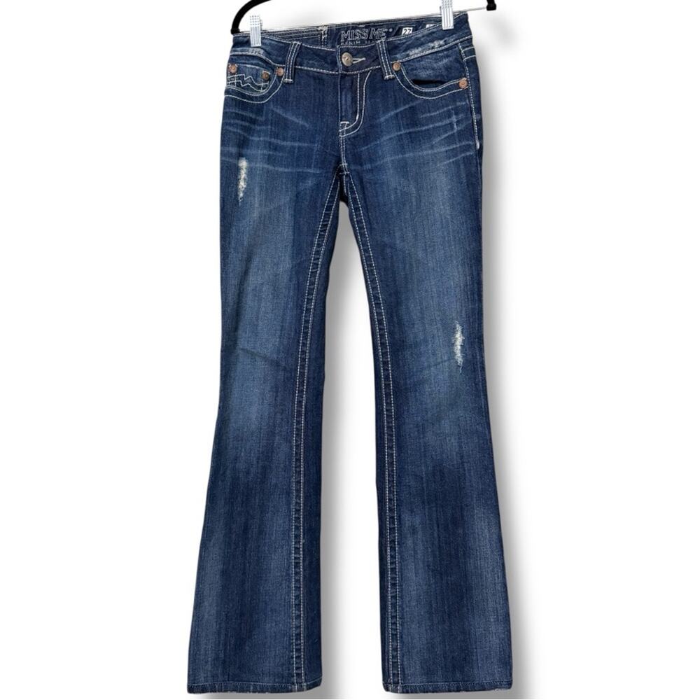 Miss Me denim jeans women's 27 Irene boot cut santa cruz color style JPD1001-12